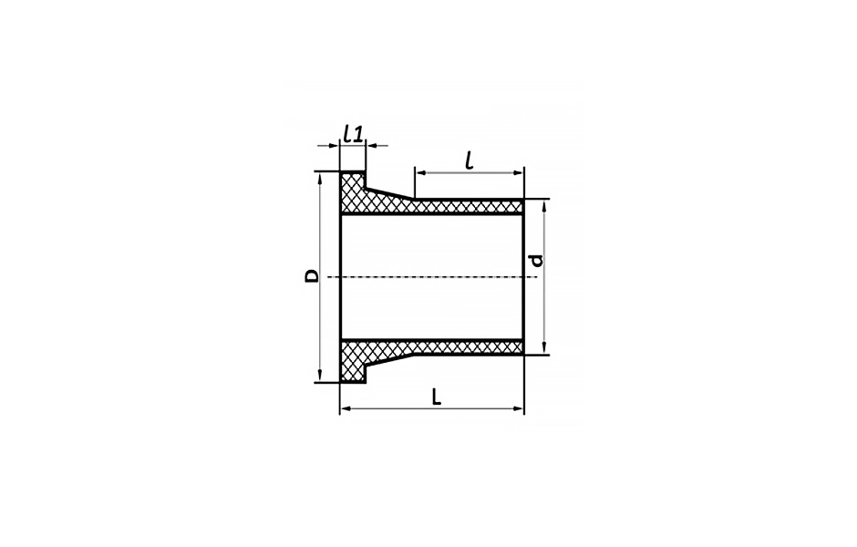 Втулка литая удлиненная Вода ПЭ100 SDR 11 315 мм
